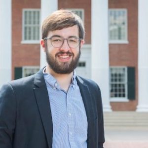 Andrew Hayes, an international studies and economics graduate, will teach at a public school in Madrid, Spain. Photo by Kevin Bain/ Communications