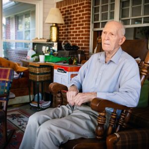 Dr. Bill Longest enjoys a moment of reflection.