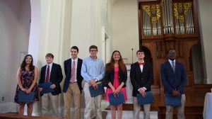 The 2015-2016 ODK Leadership Award winners are Rosa Salas-Gonzalez, Elam Miller, Wister Hitt, Wes Colbert, Brittany Brown, Levi Bevis and Jarvis Benson.