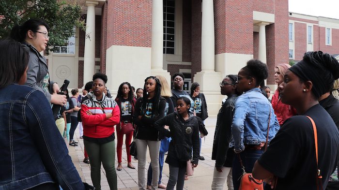 High school students from the Mississippi Delta visit the UM campus to learn about health professions and health-related research as part of the Tri-County Workforce Alliance partnership with the Center for Population Studies. 