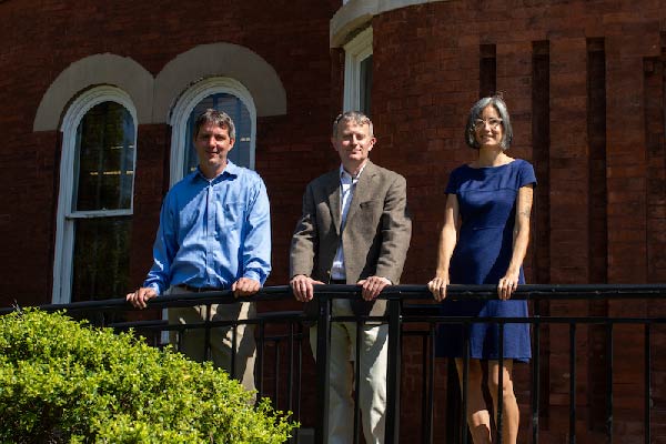 2019 College of Liberal Arts faculty (from left), Nidhi Vij Mali, Irene Kaufmann, and Molly Prasco-Pranger on their teaching awards.